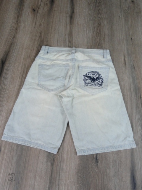 AVIREX jorts z haftem 2000s baggy