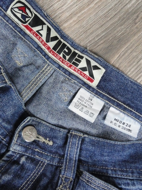 AVIREX spodnie jeansowe 2000s baggy