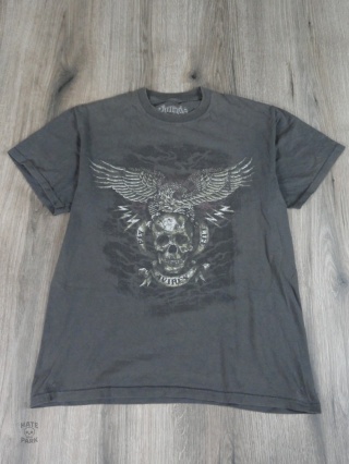 AVIREX t-shirt z czachą 2000s