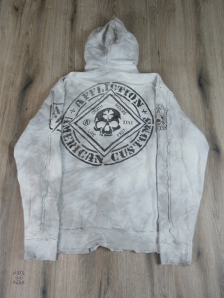 Affliction zip hoodie 2000s
