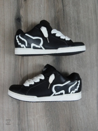 Fox racing default sytetyczne skórzane skate buty chunky 2000s vintage
