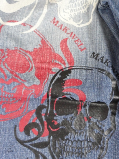 Makaveli spodnie jeansowe 2000s baggy