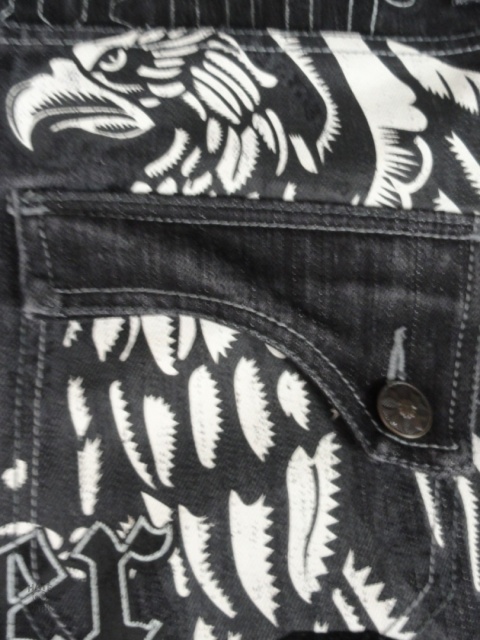 Raw blue jeans 2000s baggy