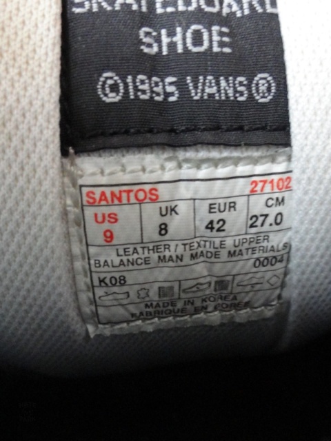 Vans Santos czołgi skate buty chunky 2000s vintage