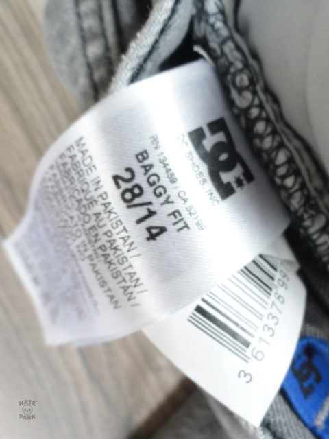 DC shoes spodnie jeansowe baggy
