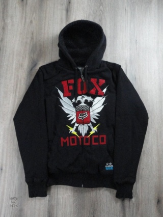 Fox racing sasquatch bluza rozpinana z futrem 2000s