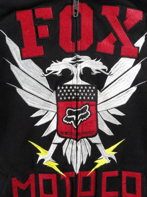 Fox racing sasquatch zip hoodie with fur 2000s