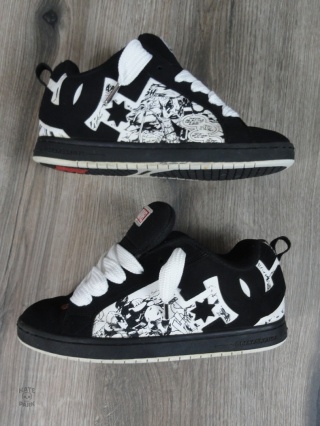 DC shoes x Marvel Deadpool court graffik skate shoes chunky 2022