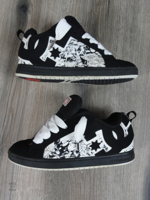 DC shoes x Marvel Deadpool court graffik skate shoes chunky 2022