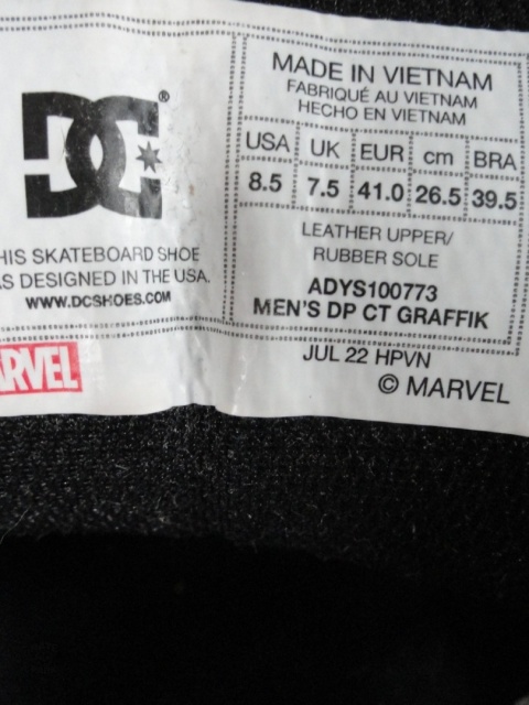 DC shoes x Marvel Deadpool court graffik skate shoes chunky 2022