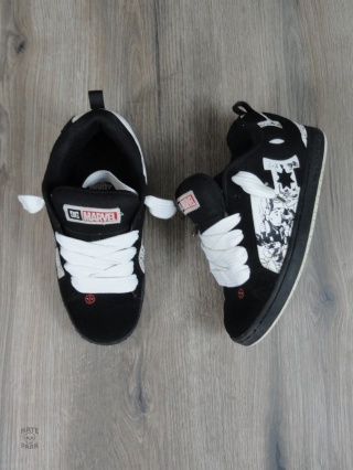 DC shoes x Marvel Deadpool court graffik skate shoes chunky 2022