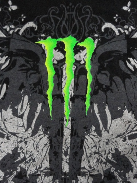 Monster energy t-shirt with affliction style cross