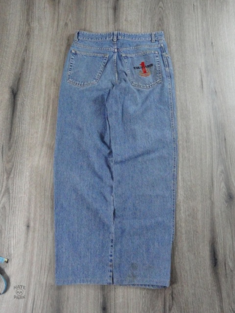 Trussardi spodnie jeansowe baggy 2000s