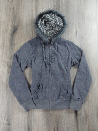 Y2K bluza rozpinana z futerkiem 2000s