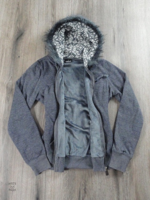 Y2K bluza rozpinana z futerkiem 2000s