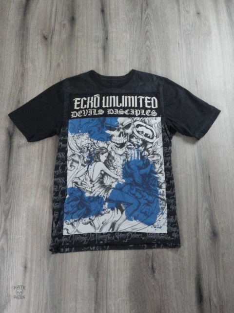 Ecko unltd koszulka z freaky czachą 2000s