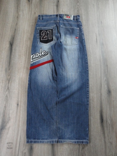Southpole baggy spodnie jeansowe red tab OG 2000s