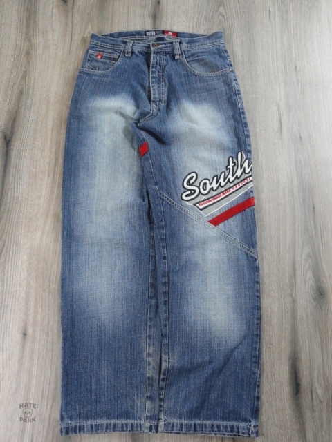 Southpole baggy spodnie jeansowe red tab OG 2000s