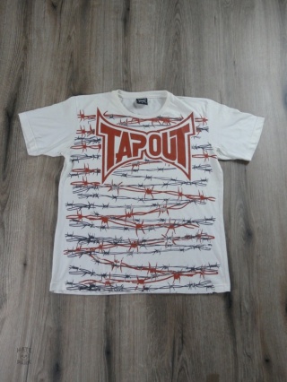 Tapout koszulka drut kolczasty z pająkiem 2000s