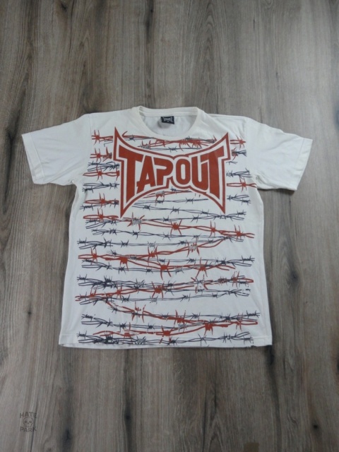 Tapout koszulka drut kolczasty z pająkiem 2000s