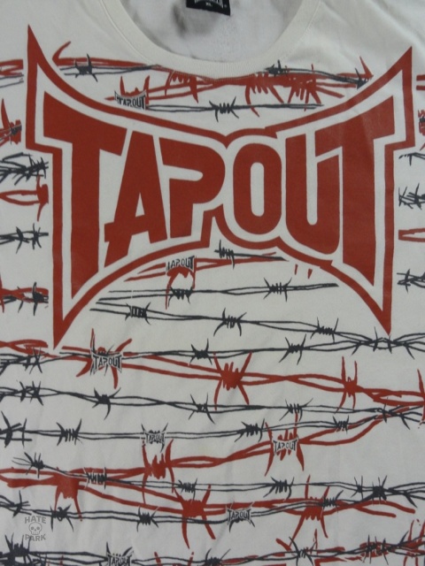 Tapout koszulka drut kolczasty z pająkiem 2000s